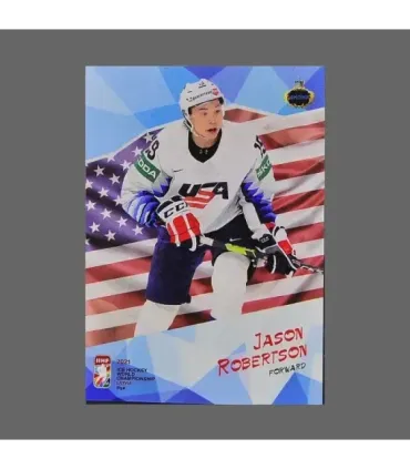 2021 AMPIR IIHF World Championship #USA12 Jason Robertson (Team USA)  | AMPIR Trading Cards