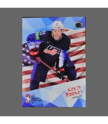 2021 AMPIR IIHF World Championship #USA13 Kevin Rooney (Team USA)  | AMPIR Trading Cards