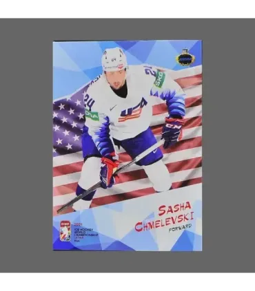 2021 AMPIR IIHF World Championship #USA14 Sasha Chmelevski  (Team USA)  | AMPIR Trading Cards