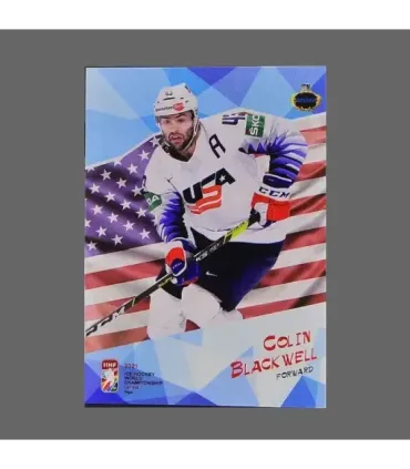 2021 AMPIR IIHF World Championship #USA19 Colin Blackwell (Team USA)  | AMPIR Trading Cards