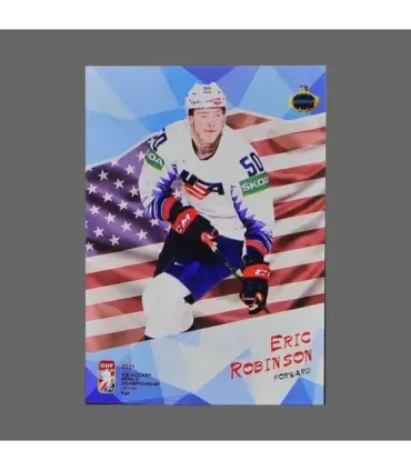 2021 AMPIR IIHF World Championship #USA20 Eric Robinson (Team USA)  | AMPIR Trading Cards