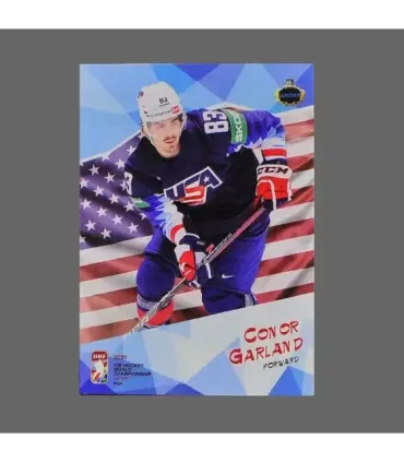 2021 AMPIR IIHF World Championship #USA24 Conor Garland (Team USA)  | AMPIR Trading Cards