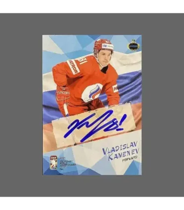 2021 AMPIR IIHF World Championship #RUS19 Vladislav Kamenev (Team Russia) autograph 2/9 | AMPIR Trading Cards