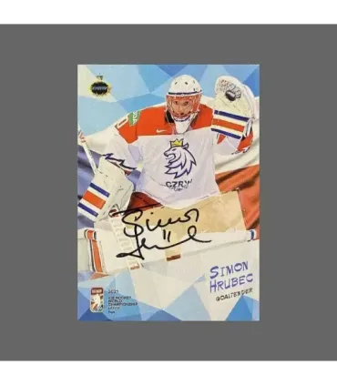 2021 AMPIR IIHF World Championship #CZE11 Simon Hrubec (Team Czech Republic) GK autograph 3/10 | AMPIR Trading Cards