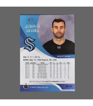 2021/22 AMPIR Seattle Kraken #SK-07 Jordan Eberle (Seattle Kraken)  | AMPIR Trading Cards