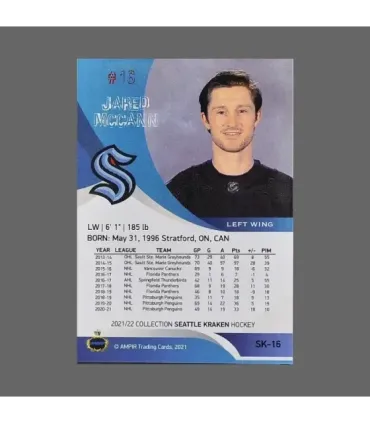 2021/22 AMPIR Seattle Kraken #SK-16 Jared McCann (Seattle Kraken)  | AMPIR Trading Cards