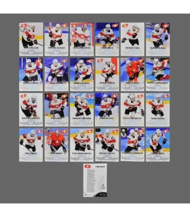 2022 AMPIR Olympic Games Hockey   Team Switzerland SET (24 cards) | AMPIR Trading Cards