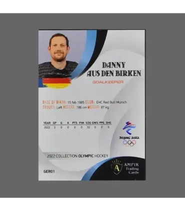 2022 AMPIR Olympic Games Hockey #GER01 Danny aus den Birken (Team Germany) GK | AMPIR Trading Cards