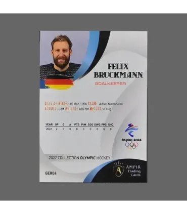 2022 AMPIR Olympic Games Hockey #GER04 Felix Bruckmann (Team Germany)  | AMPIR Trading Cards