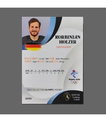 2022 AMPIR Olympic Games Hockey #GER05 Korbinian Holzer (Team Germany)  | AMPIR Trading Cards