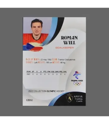 2022 AMPIR Olympic Games Hockey #CZE02 Roman Will (Team Czech Republic) GK | AMPIR Trading Cards