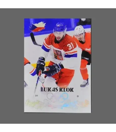 2022 AMPIR Olympic Games Hockey #CZE07 Lukas Klok (Team Czech Republic)  | AMPIR Trading Cards