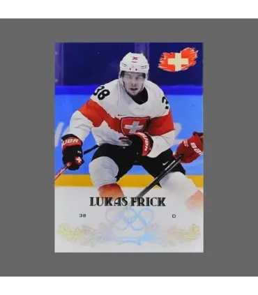 2022 AMPIR Olympic Games Hockey #SUI04 Lukas Frick (Team Switzerland)  | AMPIR Trading Cards