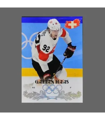 2022 AMPIR Olympic Games Hockey #SUI24 Gaetan Haas (Team Switzerland)  | AMPIR Trading Cards