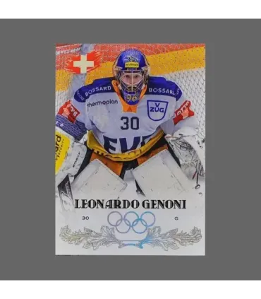 2022 AMPIR Olympic Games Hockey #SUI03-1 Leonardo Genoni (EV Zug) GK | AMPIR Trading Cards