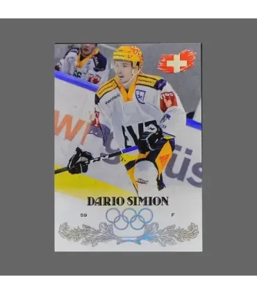 2022 AMPIR Olympic Games Hockey #SUI08-1 Dario Simion (EV Zug)  | AMPIR Trading Cards