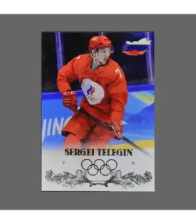 2022 AMPIR Olympic Games Hockey #RUS07 Sergei Telegin (Team Russia)  | AMPIR Trading Cards