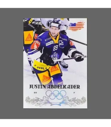 2022 AMPIR Olympic Games Hockey #USA24-1 Justin Abdelkader (EV Zug)  | AMPIR Trading Cards