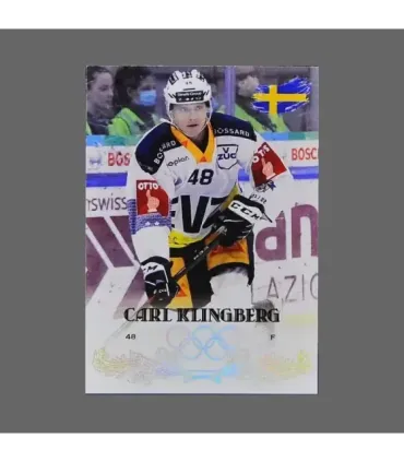 2022 AMPIR Olympic Games Hockey #SWE14-1 Carl Klingberg (EV Zug)  | AMPIR Trading Cards