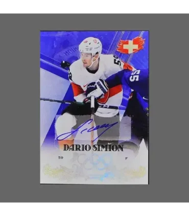 2022 AMPIR Olympic Games Hockey #SUI08 Dario Simion (Team Switzerland) autograph 2/10 | AMPIR Trading Cards