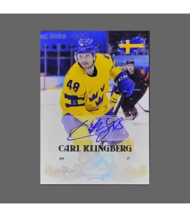 2022 AMPIR Olympic Games Hockey #SWE14 Carl Klingberg (Team Sweden) autograph 2/9 | AMPIR Trading Cards