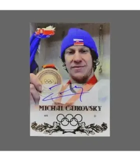 2022 AMPIR Olympic Games Hockey #SVK15-1 Michal Cajkovsky (Team Slovakia) autograph 3/15 | AMPIR Trading Cards