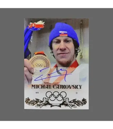 2022 AMPIR Olympic Games Hockey #SVK15-1 Michal Cajkovsky (Team Slovakia) autograph 3/15 | AMPIR Trading Cards