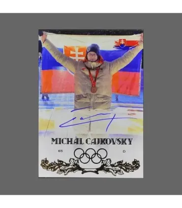 2022 AMPIR Olympic Games Hockey #SVK15-2 Michal Cajkovsky (Team Slovakia) autograph 2/9 | AMPIR Trading Cards