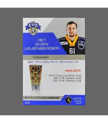 2022 AMPIR EVZ Champions #19 Sven Leuenberger   | AMPIR Trading Cards