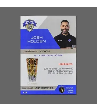 2022 AMPIR EVZ Champions #29 Josh Holden   | AMPIR Trading Cards