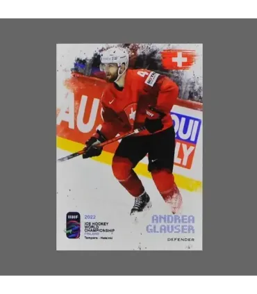 2022 AMPIR IIHF World Championship #SUI04 Andrea Glauser (Team Switzerland)  | AMPIR Trading Cards