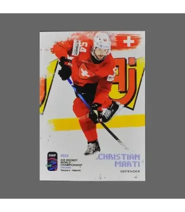 2022 AMPIR IIHF World Championship #SUI07 Christian Marti  (Team Switzerland)  | AMPIR Trading Cards