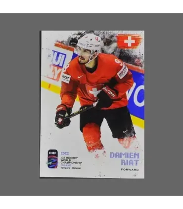 2022 AMPIR IIHF World Championship #SUI09 Damien Riat (Team Switzerland)  | AMPIR Trading Cards