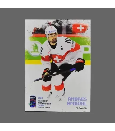 2022 AMPIR IIHF World Championship #SUI10 Andres Ambuhl (Team Switzerland)  | AMPIR Trading Cards