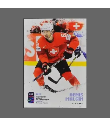 2022 AMPIR IIHF World Championship #SUI15 Denis Malgin (Team Switzerland)  | AMPIR Trading Cards