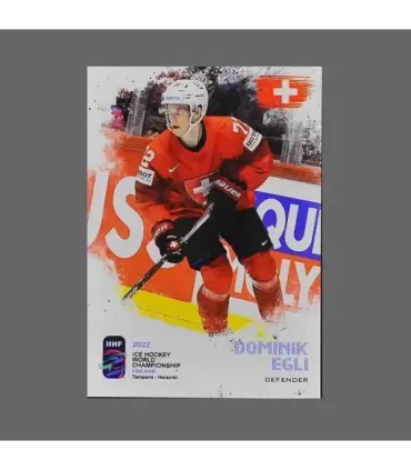 2022 AMPIR IIHF World Championship #SUI17 Dominik Egli  (Team Switzerland)  | AMPIR Trading Cards