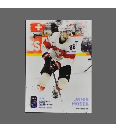 2022 AMPIR IIHF World Championship #SUI19 Janis Moser (Team Switzerland)  | AMPIR Trading Cards