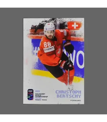 2022 AMPIR IIHF World Championship #SUI21 Christoph Bertschy (Team Switzerland)  | AMPIR Trading Cards