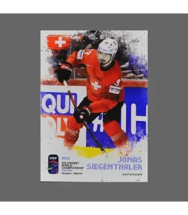 2022 AMPIR IIHF World Championship #SUI22 Jonas Siegenthaler (Team Switzerland)  | AMPIR Trading Cards