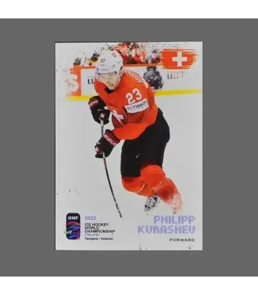 2022 AMPIR IIHF World Championship #SUI23 Philipp Kurashev (Team Switzerland)  | AMPIR Trading Cards