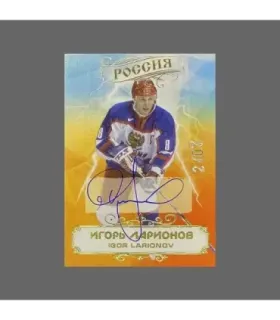 2023 AMPIR Team Russia Hockey #RUS14 Igor Larionov  autograph 2/7 | AMPIR Trading Cards