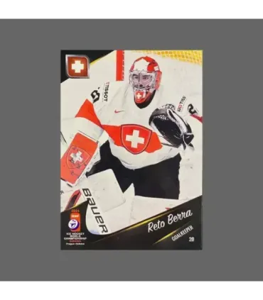 2024 IIHF World Championship #SUI07 Reto Berra (Team Switzerland) gk | AMPIR Trading Cards