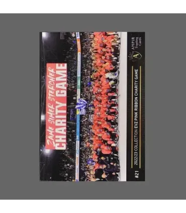 2022/23 AMPIR EVZ Pink Ribbon Charity Game #21 Sven Senteler   | AMPIR Trading Cards