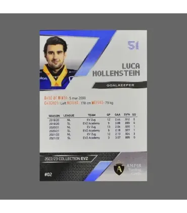 2022/23 AMPIR EVZ #02 Luca Hollenstein  GK | AMPIR Trading Cards