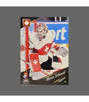 2024 IIHF World Championship #SUI11 Akira Schmid (Team Switzerland) gk | AMPIR Trading Cards