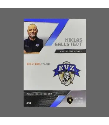 2022/23 AMPIR EVZ #30 Niklas Gallstedt   | AMPIR Trading Cards
