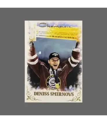 2023 AMPIR Geneve-Servette Champions #10 Deniss Smirnovs   | AMPIR Trading Cards