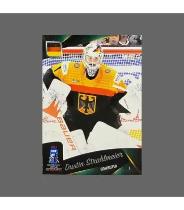 2023 AMPIR IIHF World Championship #GER01 Dustin Strahlmeier (Team Germany) GK | AMPIR Trading Cards