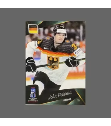 2023 AMPIR IIHF World Championship #GER08 John Peterka (Team Germany)  | AMPIR Trading Cards