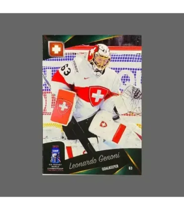 2023 AMPIR IIHF World Championship #SUI01 Leonardo Genoni (Team Switzerland) GK | AMPIR Trading Cards